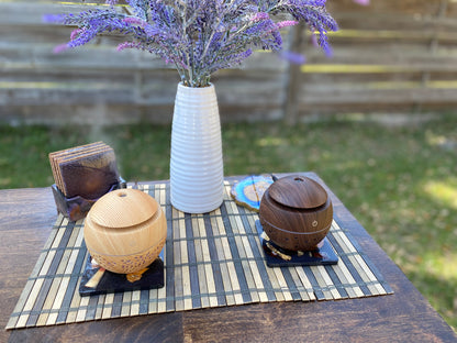 130ml Wood Grain LED Aromatherapy Aroma Essential Oil (Diffuser Only)