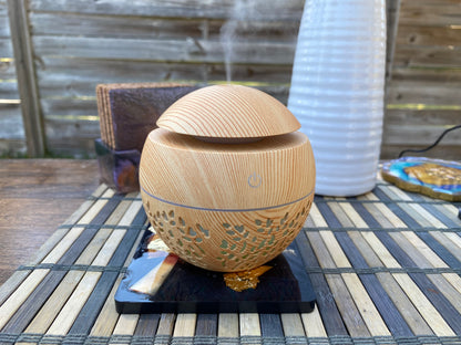130ml Wood Grain LED Aromatherapy Aroma Essential Oil (Diffuser Only)