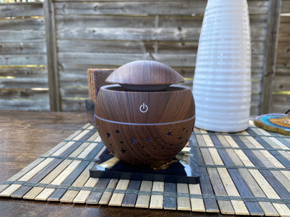 130ml Wood Grain LED Aromatherapy Aroma Essential Oil (Diffuser Only)
