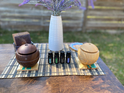 130ml Wood Grain LED Aromatherapy Aroma Essential Oil (Diffuser Only)