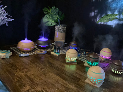 130ml Wood Grain LED Aromatherapy Aroma Essential Oil (Diffuser Only)