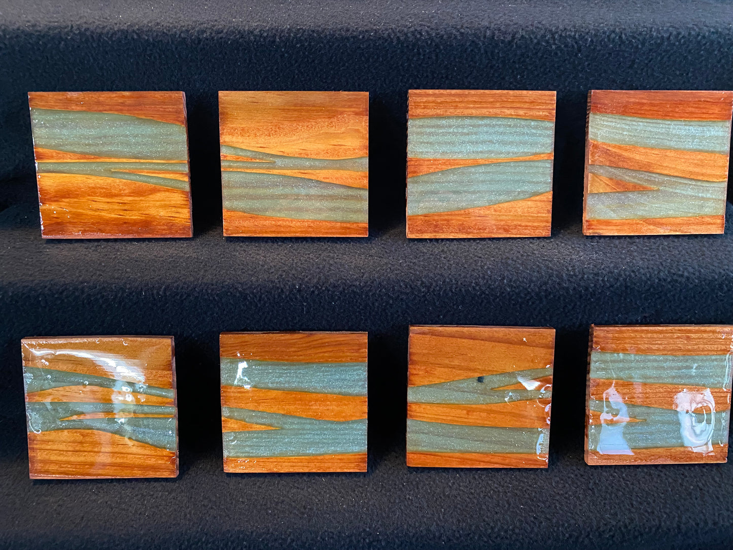 Natural Wood Coasters (Epoxy Inlay)
