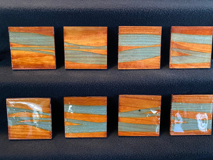 Natural Wood Coasters (Epoxy Inlay)