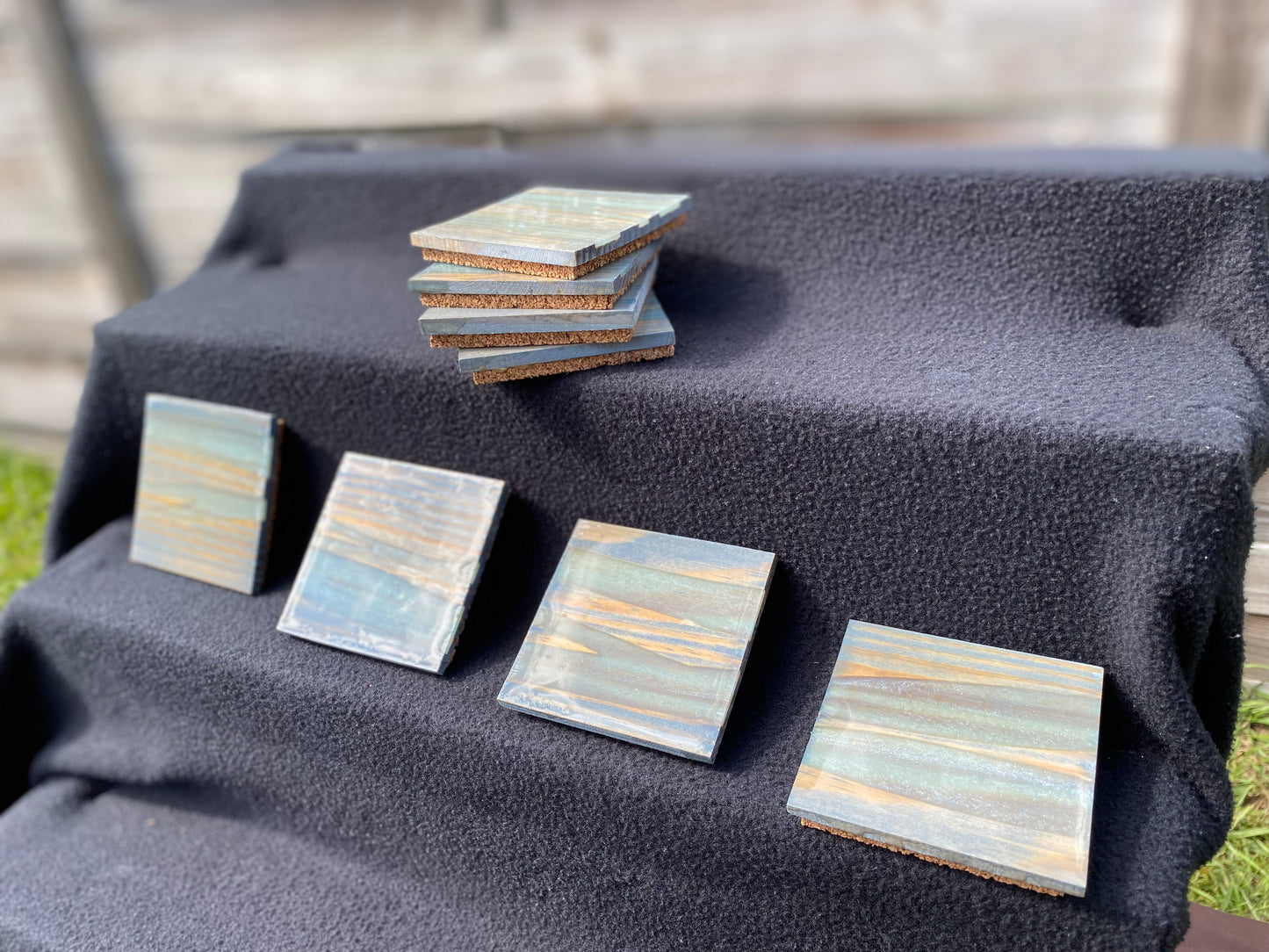 Natural Wood Coasters (Epoxy Inlay)