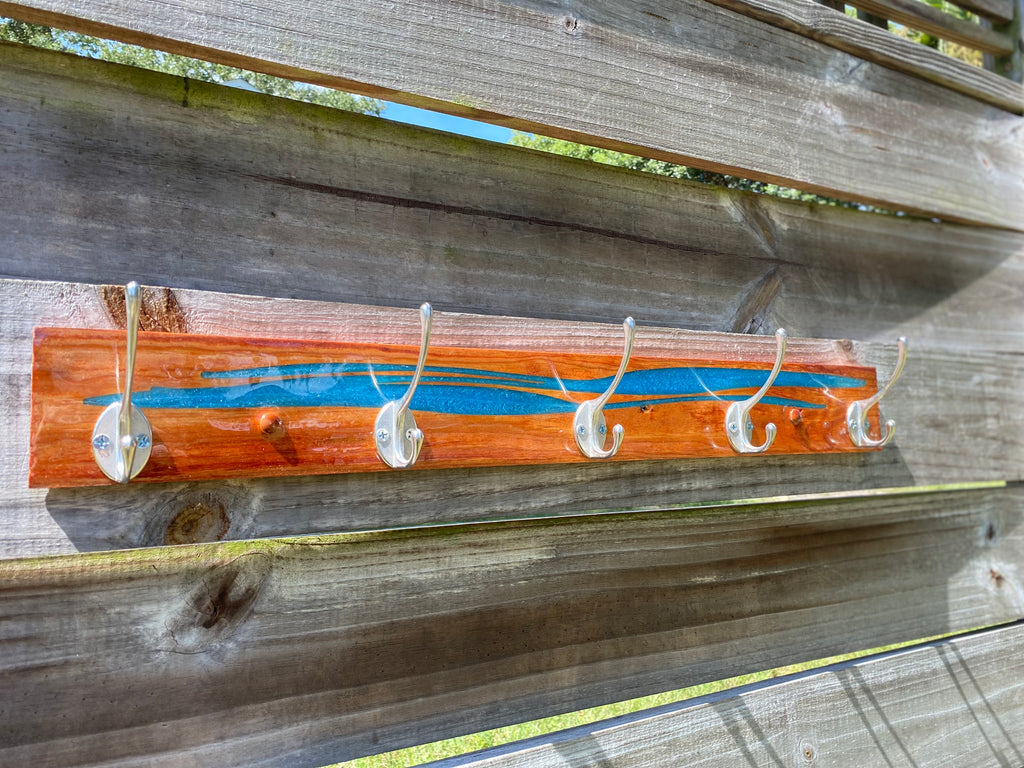 Natural Wood Coat Hanger (Epoxy Inlay) – Florida Coast Naturals